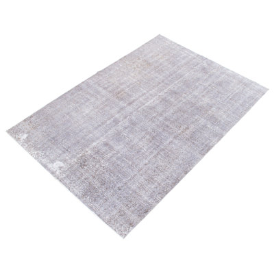 Pressely One-of-a-Kind 6'5" X 7'6" 1990s Wool Area Rug in Gray