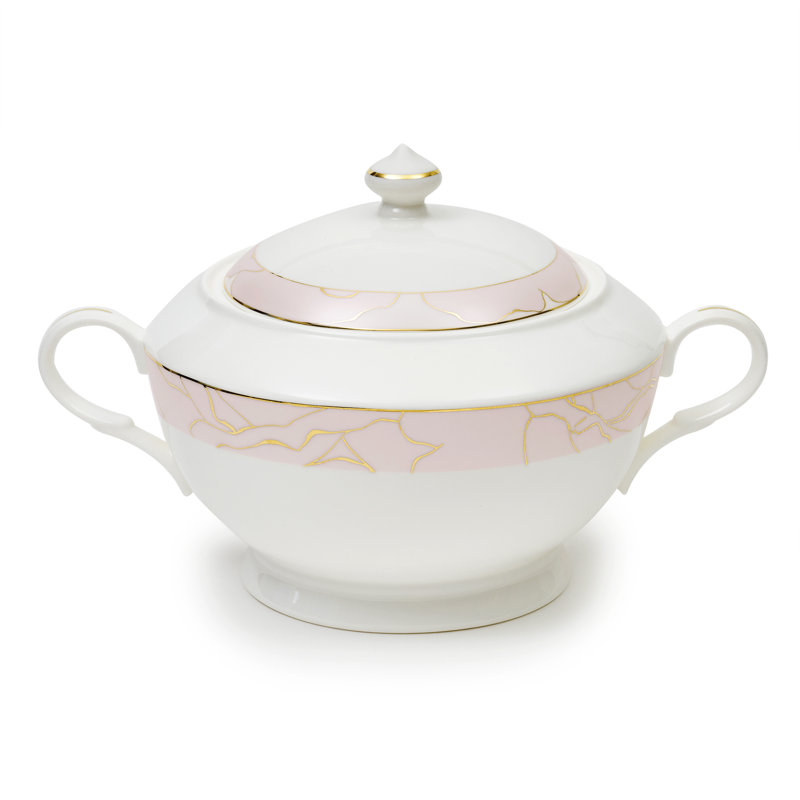 Soupière en porcelaine tendre Blumofe