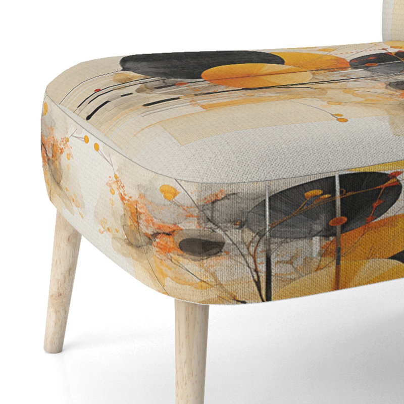 Chaise d'appoint rembourrée Asian Art