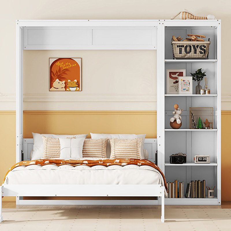 Lit escamotable mural avec tablettes Murphy