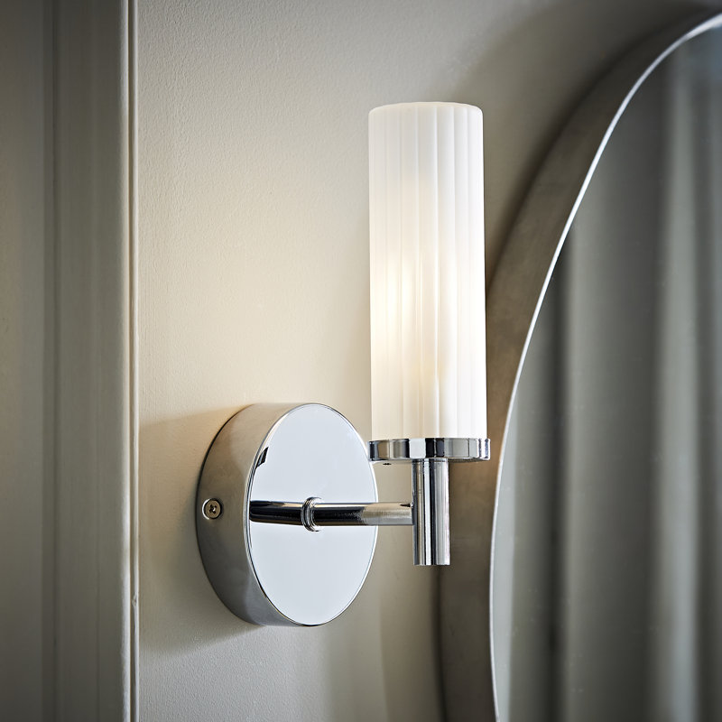 Adiell Glass Armed Sconce, No, Chrome