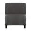 Fauteuil inclinable à dossier poussoir de style transitionnel de couleur grise