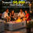 48" Propane Gas Fire Pit Table 50,000 Btu Upgrade With Ice Bucket-200293881