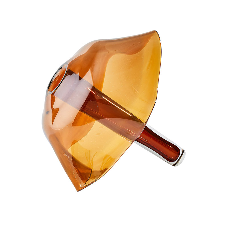 Vase Andromède - Ambre foncé - Lg, H 15,75 po x l 14,25 po x P 14,25 po