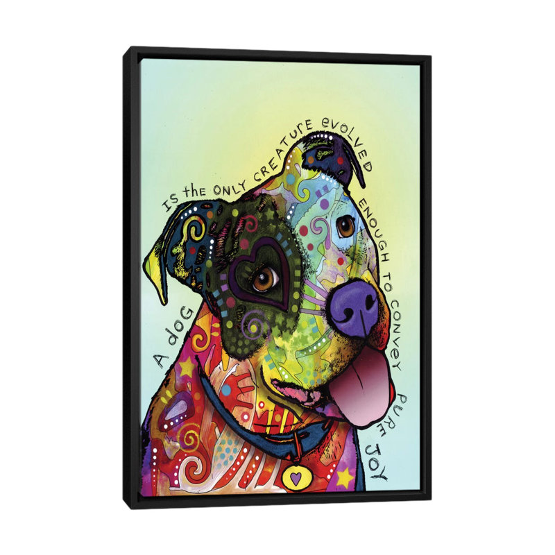 Pure Joy - impression sur toile tendue, H 26 po x l 18 po x P 1,5 po, Cadre noir