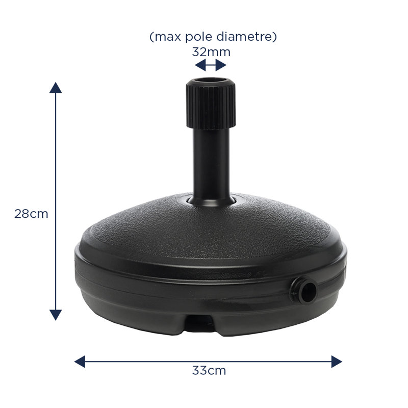 Abd-Ulmoeen 0.82kg Plastic Mounted Umbrella Base