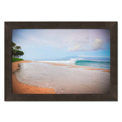 Ka?anapali Sunrise Wave by Kelly Wade. Paper Print - Mounted & Framed with Clear Acrylic