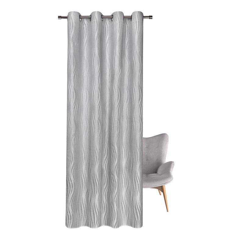 Jacquard eyelet curtain