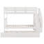 Lit superposé Twintwin avec lit gigogne et escalier de construction blanche - intérieur spacieux-1594991991