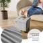 Banc repose-pieds en velours avec rangement amovible Nestl-132127317-132127314