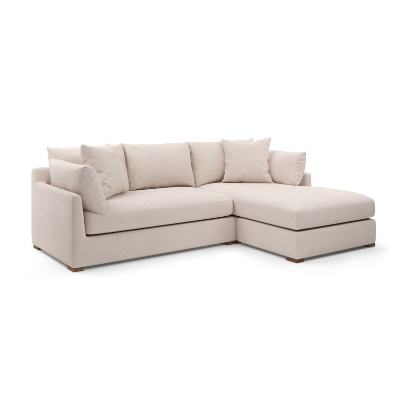 Canapé modulaire Ojai, Mélange de polyester ivoire Nevis