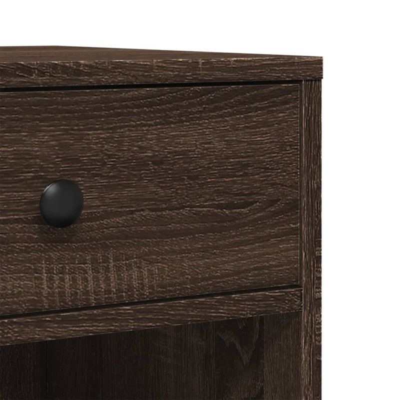 68.5cm H x 60cm W Printer Stand, Brown Oak