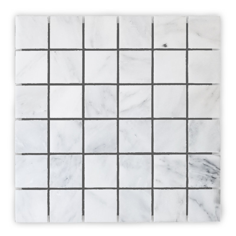 Alps 12" x 12" Marble Grid Mosaic Wall & Floor Tile