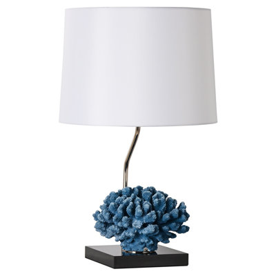 Lampe de table 25,59 po nickel / noir / bleu Mycia