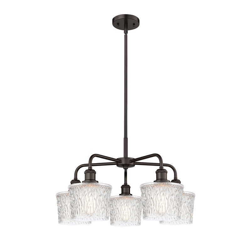 Lustre bol 5 lumières Iverson, Bronze huilé
