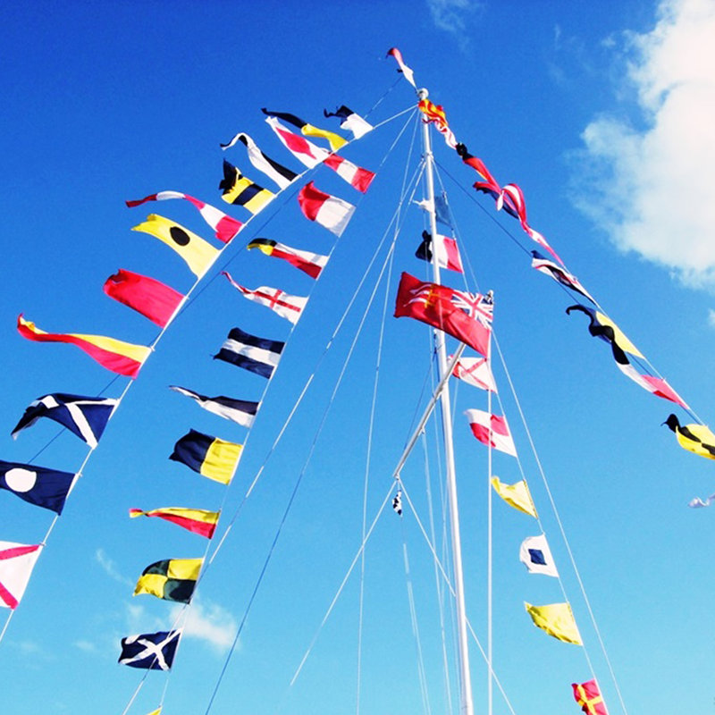 Ensemble de drapeaux de 40 drapeaux de code maritime international Abrham Signal