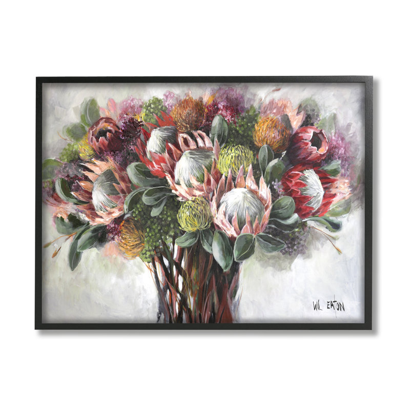 «Az-523», reproduction de vase rustique traditionnelle encadrée sur toile par Winnie Eaton, Giclée encadrée noir minuit