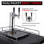 Distributeur de bière pression en acier inoxydable de 6,1 pi cu à double robinet encastrable Kegerator double refroidisseur efficace pour les bars à domicile 170L