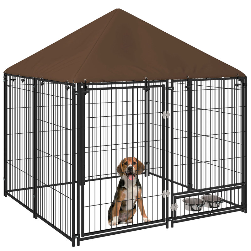 En dehors du chenil, enclos pour chiot 4,6 pi x 4,6 pi x 5 pi