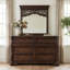 Ensemble de commode et miroir 6 tiroirs Ashyla