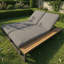 159cm Wide Straight Metal Patio Daybed-1093610946