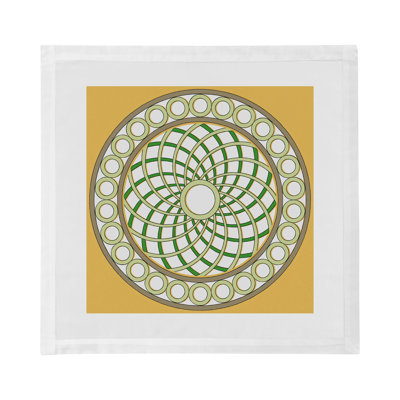 Serviettes de table en satin de coton Timothy Corrigan Treillage