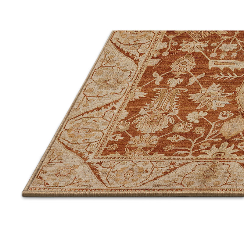 Tapis oriental brun / beige Haygazun, Rectangle 7 pi x 9 pi