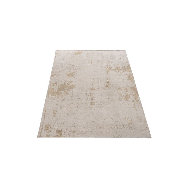 Roham Abstract Hand Loom Indoor / Outdoor Area Rug, Rectangle 5'3" x 7'6"