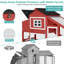 Mobile chicken coop w/ wheels, nest box, leakproof tray & uv-resistant roof "(78 chars)-681331459