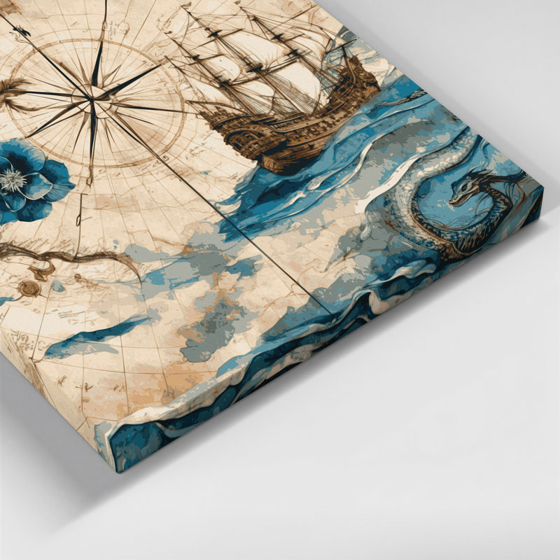Art mural sur toile beige, H 12 po x l 12 po