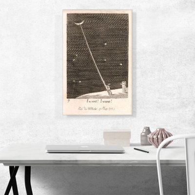 «The Gates of Paradise Plate 11 I Want» par William Blake, reproduction d'art sur toile tendue