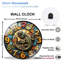 Horloge murale décorative de style lézard avec mosaïque colorée - horloge murale moderne en verre 12 po