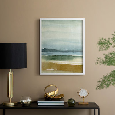 Ochre Perspectives II, reproduction encadrée - bois massif