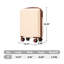 Bagage de cabine rigide en ABS beige de 20 pouces avec roulettes