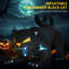 Chat gonflable d'Halloween noir, affichage extérieur de jardin gonflable à DEL