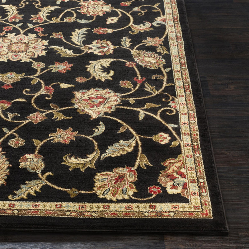 Feagin Floral Indoor Rug, Rectangle 9' x 13'