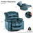 Wide Upholstered Swivel Rocker Recliner Chair-88086402