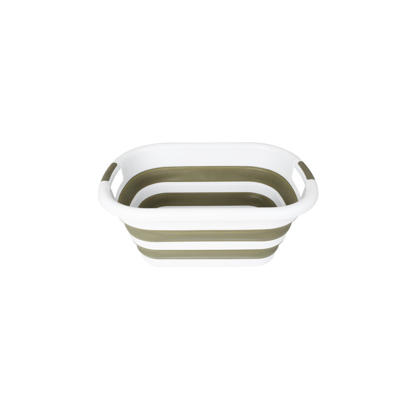 Panier à linge pliable, Vert sauge