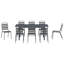 8 - Person Patio Dining Set with Rectangular Table-1081994609