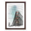 The Golden Gate Bridge Abstract Art - Picture Frame Graphic Art Print-55737678-55737679