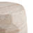 Outdoor/Indoor Lightweight Concrete Side Table,Travertine Finish