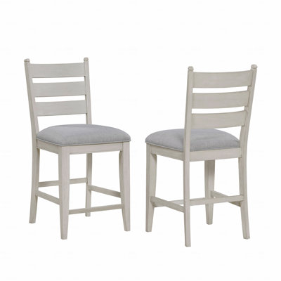 Ensemble de 2 chaises de salle à manger de style campagnard à finition comptoir
