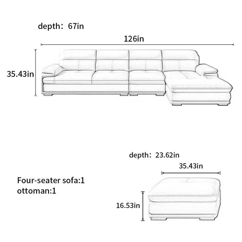 American-style simple modern sofa