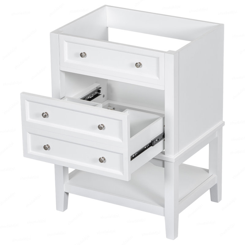 23.6'' Bathroom Vanity Base Only in White