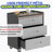 Heavy-Duty Metal Storage Cabinet With Wheels -Tool Cabinet  Garage, Office, And Home Organizer Solutions,
