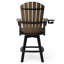 Fauteuil bar pivotant Kevin Adirondack, noir-130679232-130679237