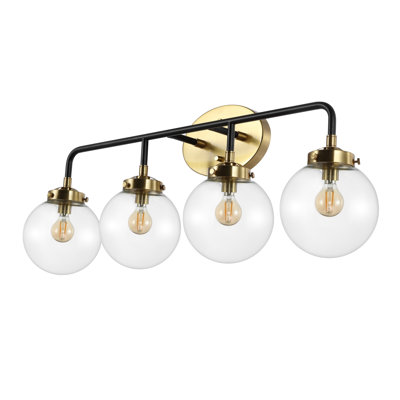 Éclairage pour meuble-lavabo transitionnel contemporain en fer / verre Claudio