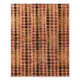 Tapis unique en jute / sisal noué à la main brun clair de 7 pi 1 po x 9 pi 1 po Annunziato