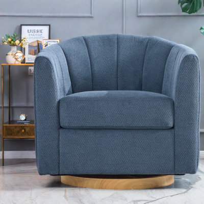 Chaises d'appoint pivotantes avec rangement, base en bois de chenille, maison moderne