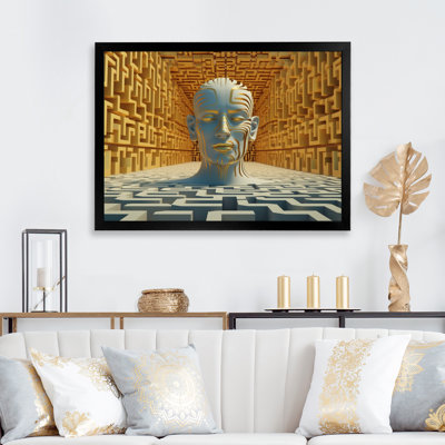 «Golden Consciousness Matrix Of The Mind», reproduction sur toile